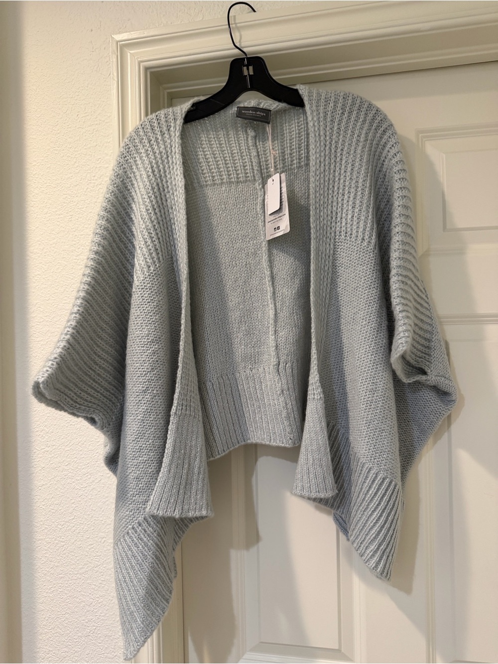 Wooden Ships Open Front Knit Sweater
